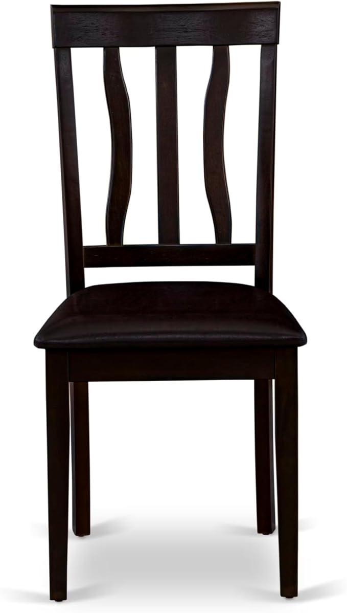 East West Furniture BOAN5-CAP-LC 5 Piece Dining Set Includes a Round Dinner - Image 7