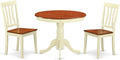 East West Furniture ANTI3-WHI-W 3 Piece Dining Table Set by EastWestFurniture