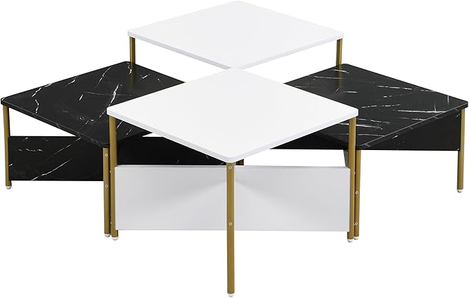 Christopher Knight Home Lana Wooden Nesting Coffee Table Set of 4, Mid Century - Image 10