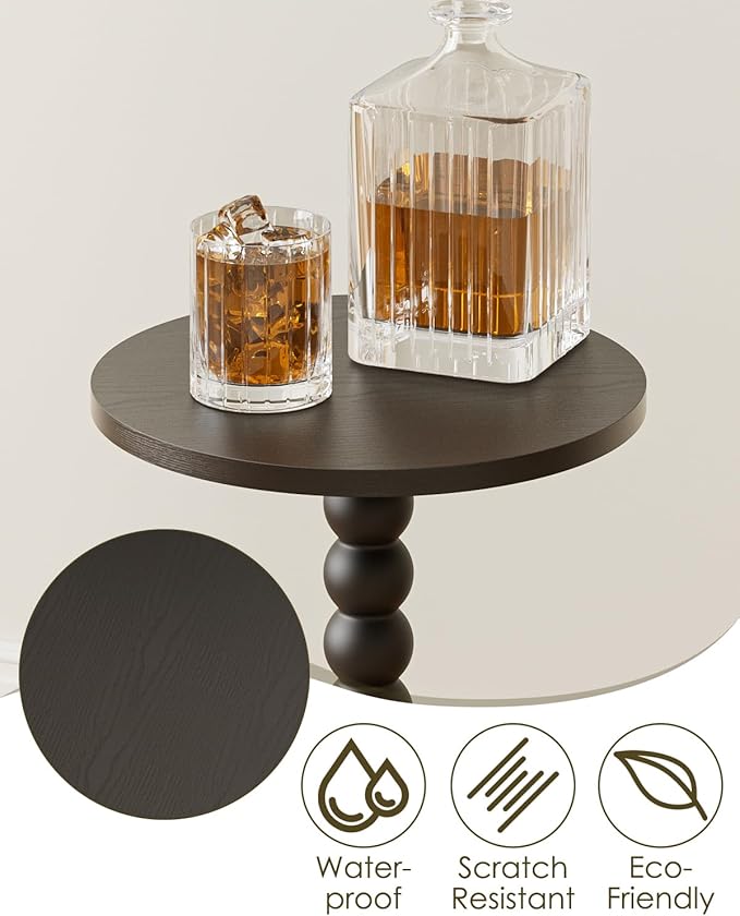 Masupu Round Side Table, Small End Table - Image 5