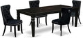 East West Furniture LGDA5-BLK-24 5 Piece Kitchen Table Set Contains a Rectangle by EastWestFurniture