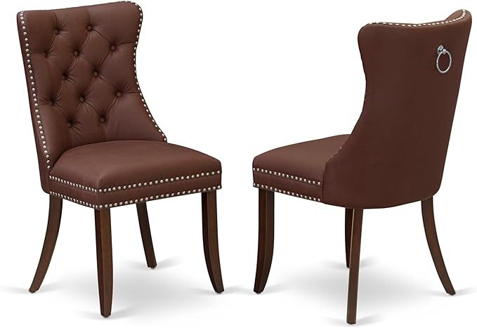 East West Furniture DODA7-MAH-26 7 Piece Dining Room Set Consists of a - Image 4