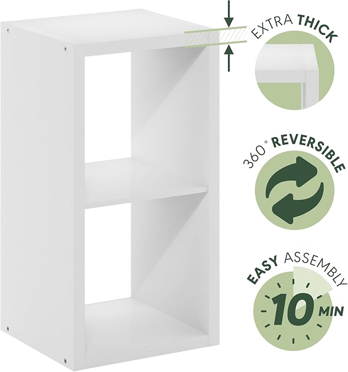 Furinno Cubicle Open Back Decorative Cube Storage Organizer - Image 6