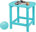 Hdpe Outdoor Adirondack Side Table, Wooden Textured, Set by Plawdlik