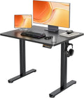 Claiks Electric Height Adjustable Stand Up Desk, 35x20 Inches Sit Stand Desk by CLAIKS