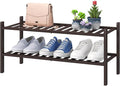 2-Tier Shoe Rack for Entryway, Bamboo Shoe Rack for Closet, Free Standing Shoe by VIEWCARE
