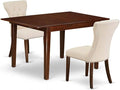 East West Furniture MLGA3-MAH-32 3 Piece Dining Room Table Set Contains a by EastWestFurniture