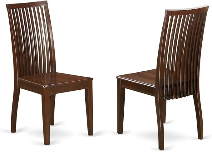 East West Furniture MLIP5-MAH-W 5 Piece Dining Set Includes a Rectangle Dining - Image 3