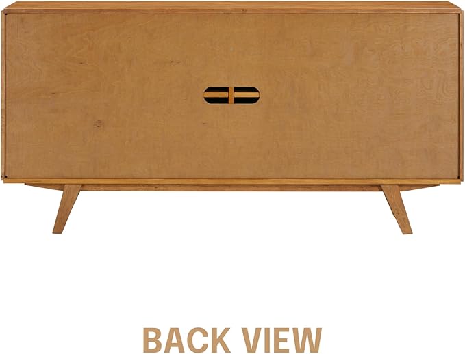 NTC Sapa Mid-Century Modern Solid Wood Sideboard – 4-Door Accent Buffet Cabinet - Image 7