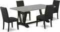 East West Furniture V697DR124-5 5 Piece Dining Room Table Set Includes a by EastWestFurniture