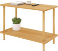 2-Tier End Table, Minimalist Modern by Funecy