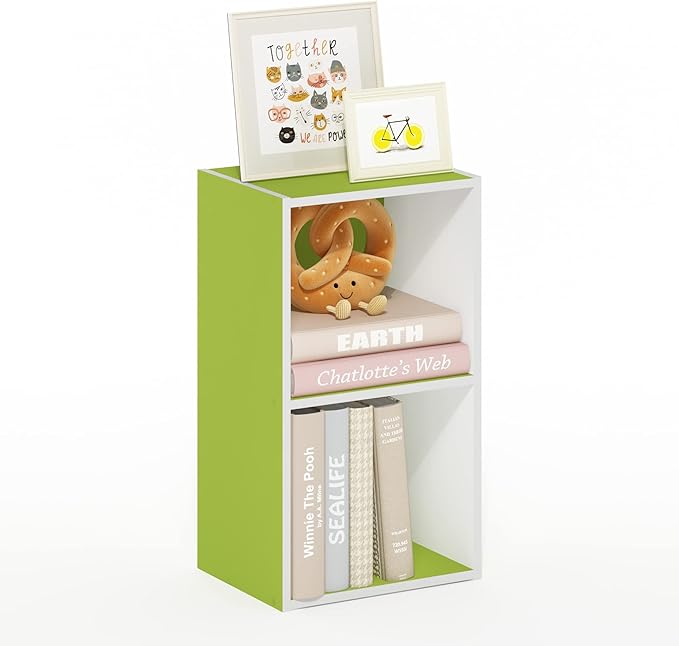 Furinno Luder Bookcase / Book / Storage, 2-Tier Cube by Furinno-FitsYourSpaceFitsYourBudget