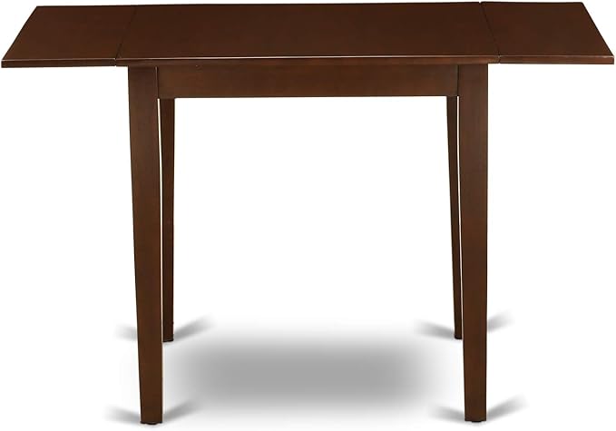 East West Furniture NDBO5-MAH-W 5 Piece Dining Room Furniture Set Includes a - Image 3