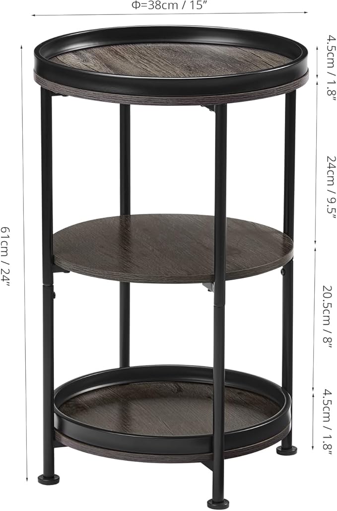 Dulcii Side Table, Round End Table - Image 3