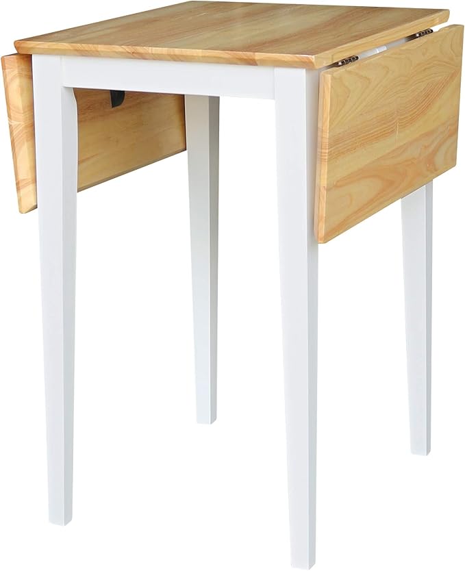 IC International Concepts, Solid Wood Small Drop Leaf Dining Table, Solid Real - Image 9