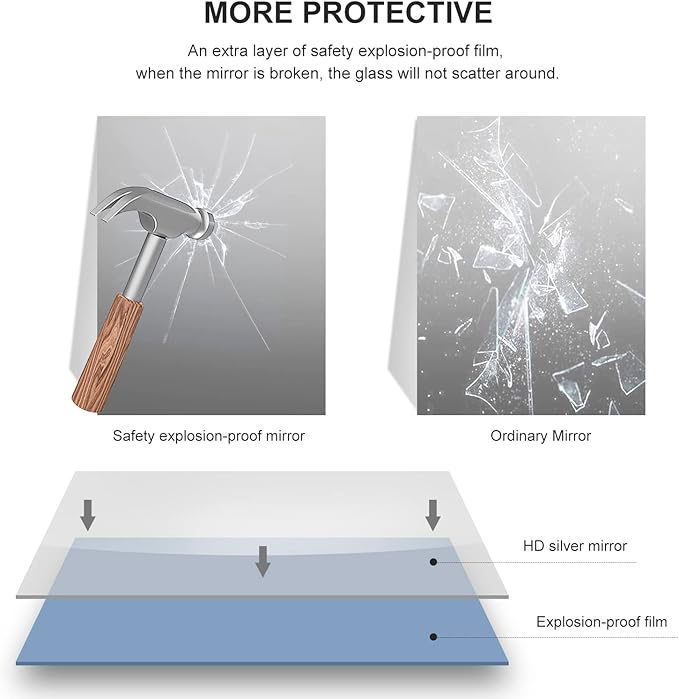 30"x48" Bathroom Wall Mirror - Image 6