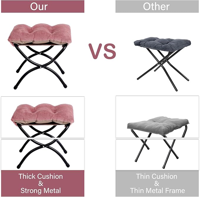 LITA Lazy Chair with Ottoman, Modern Accent Leisure Upholstered Sofa Chair - Image 7