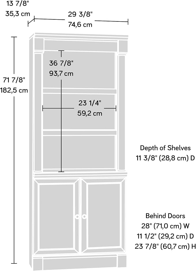 Sauder Palladia Book Shelf, Bookshelf - Image 8