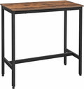 VASAGLE Bar Table, Narrow Long Kitchen Dining Table, Sturdy Metal Frame by VASAGLEbySONGMICSHOME