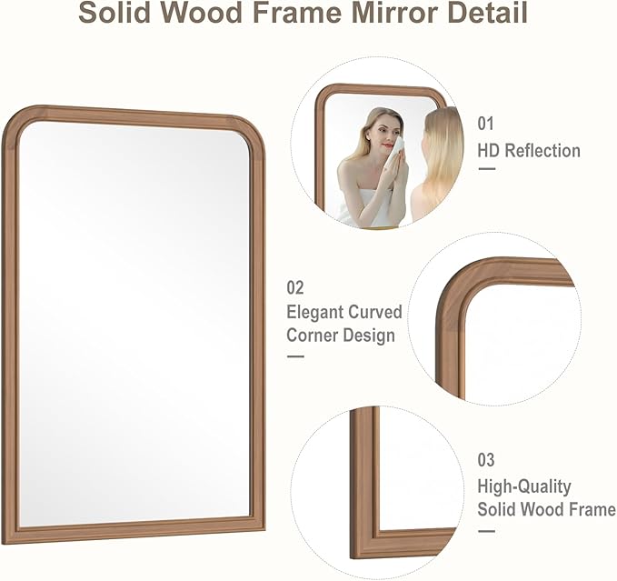 WallBeyond Wood Bathroom Mirrors - Image 5