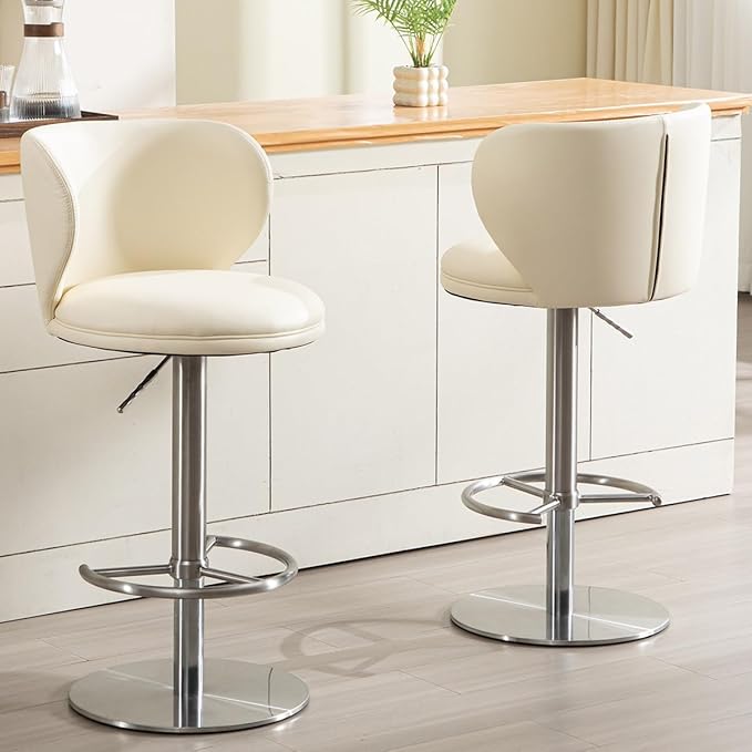 Stainless Steel Bar Stools, Grade Modern Leather Bar Chair - Image 3