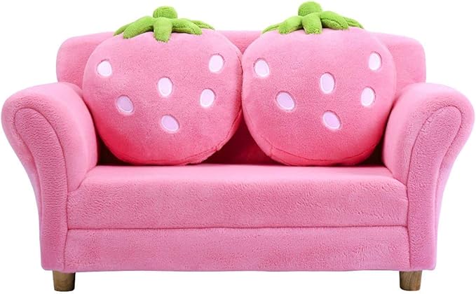 Costzon Kids Couch, Double Seat Pink Children's Sofa by Costzon