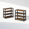 Furinno Turn-S-Tube 4-Tier Multipurpose Standing Shelves, Amber Pine/Black by Furinno-FitsYourSpaceFitsYourBudget