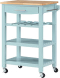 Convenience Concepts Ellaine Butcher Block Kitchen Cart 24.75" by ConvenienceConcepts