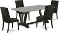 East West Furniture V697FL624-5 5 Piece Dining Table Set by EastWestFurniture