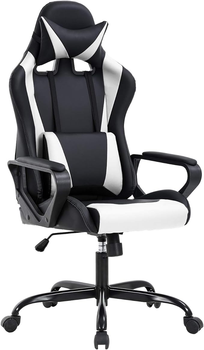 BestOffice High-Back Gaming Chair PC Office Chair Computer Racing Chair PU Desk by BestOffice