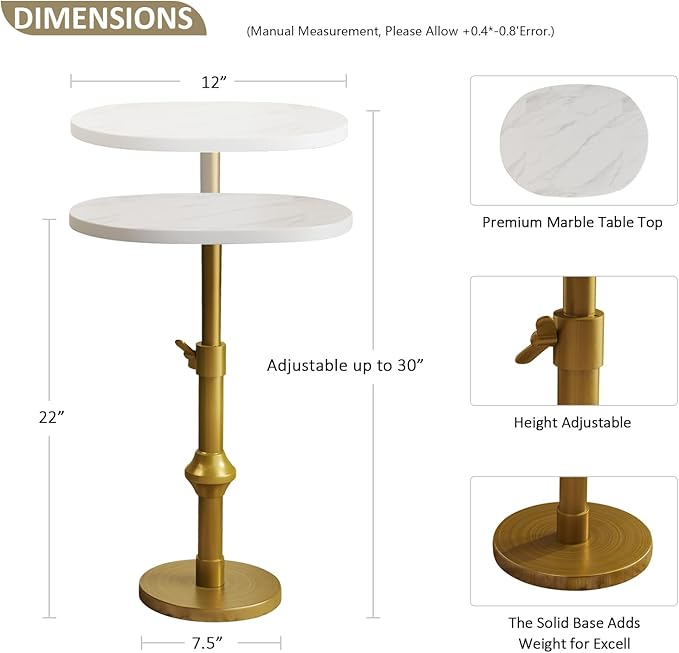 Marble Drink Table, Drink Tables - Image 3
