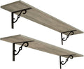 DINZI LVJ Long Wall Shelves, 47.3 Inch Large Floating Shelves Set of 2 by DINZILVJ