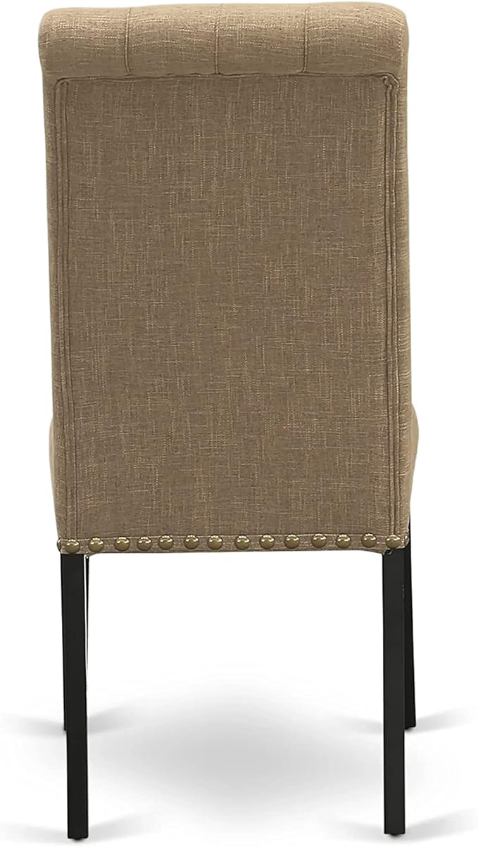 East West Furniture NOBR3-BLK-17 3 Piece Dining Room Table Set Contains a - Image 13