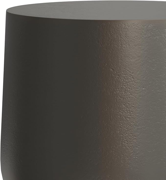 SIMPLIHOME Anthony Cast Aluminum Side Table in Antique Bronze/Brass, 13.75-inch - Image 7