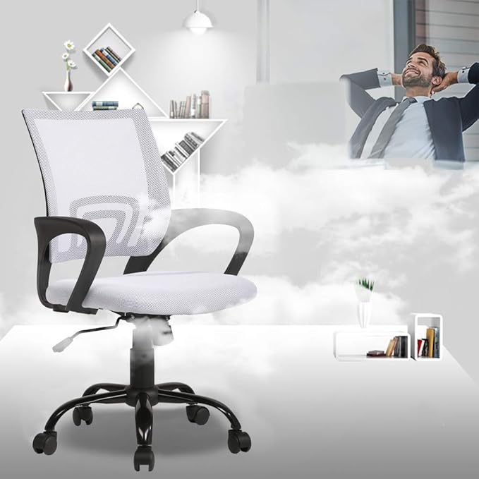 Office Chair Mid Back Desk Chair1 Ergonomic Mesh Computer Gaming - Image 2