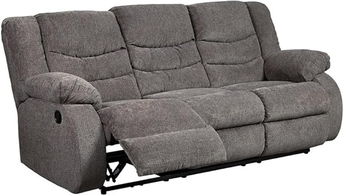 Signature Design by Ashley Tulen Modern Manual Pull Tab Reclining Sofa by SignatureDesignbyAshley