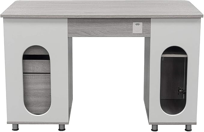47.5'' Computer Desk with File Cabinet and Drawers, Storage Cabinet with - Image 11