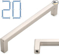 KOOFIZO 20-Pack Solid Square Bar Cabinet Handle by Koofizo
