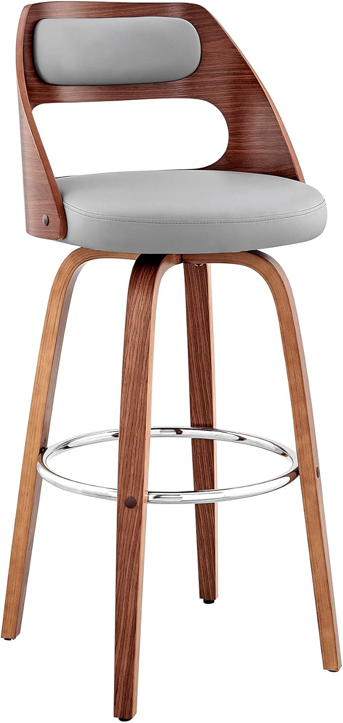 Armen Living Julius Mid Century Modern Swivel Bar Stool by ArmenLiving