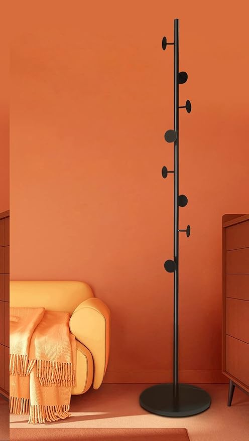 Coat Tree Freestanding, Metal Coat Rack Tree - Image 5