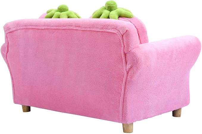 Costzon Kids Couch, Double Seat Pink Children's Sofa - Image 8
