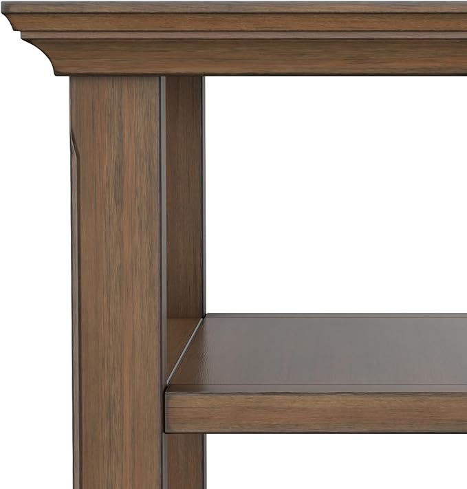 SIMPLIHOME Acadian 14-inch Wide Solid Wood Narrow End Table in Rustic Natural - Image 10