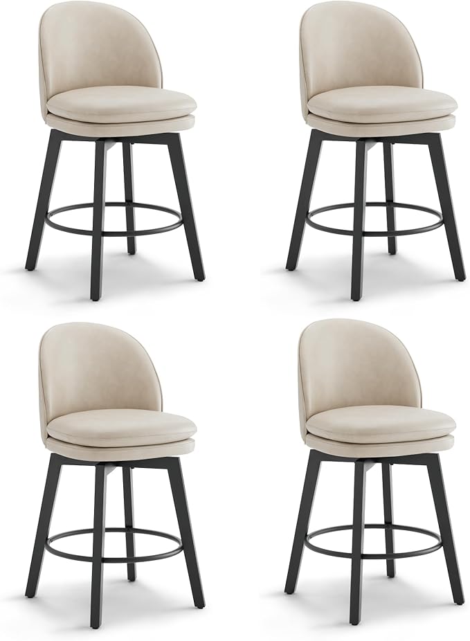 Counter Height Barstools 26 inch Upholstered Swivel Bar Stools by Kislot