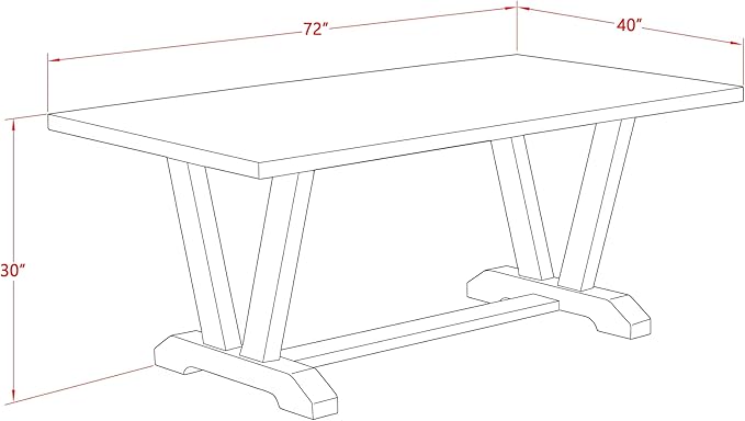 East West Furniture V027VE005-7 7 Piece Dining Set Consist of a Rectangle - Image 19