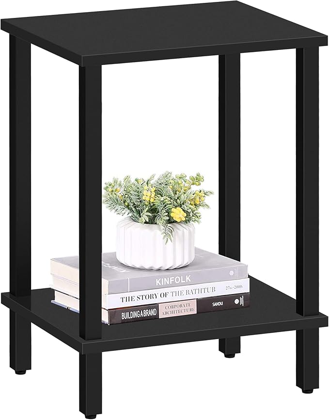 TUTOTAK End Table, Side Table, Nightstand, 2-Tier Storage Shelf, Sofa Side Table by WelcometotheTUTOTAKHome