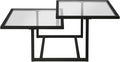 Henn&Hart 43" Wide Square Coffee Table in Blackened Bronze, Modern coffee tables by HennHart
