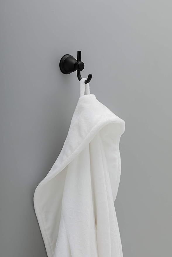 Franklin Brass Kinla 5-Piece Bathroom Set Matte Black 18" and 24" Towel Bar - Image 22
