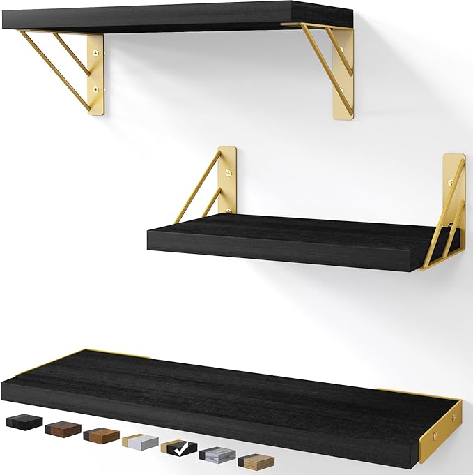 BAYKA Wall Shelves for Bedroom Decor, Floating Wall Shelves for Living Room by BAYKA