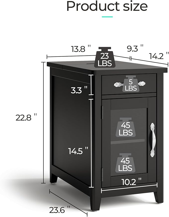 LINSY HOME End Table Set of 2 - Image 3