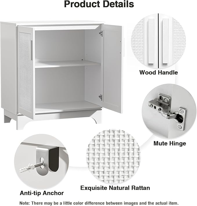 Rattan Cabinet, Sideboard Storage Cabinet - Image 7